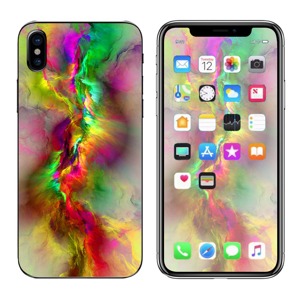  Color Explosion Colorful Design Apple iPhone X Skin