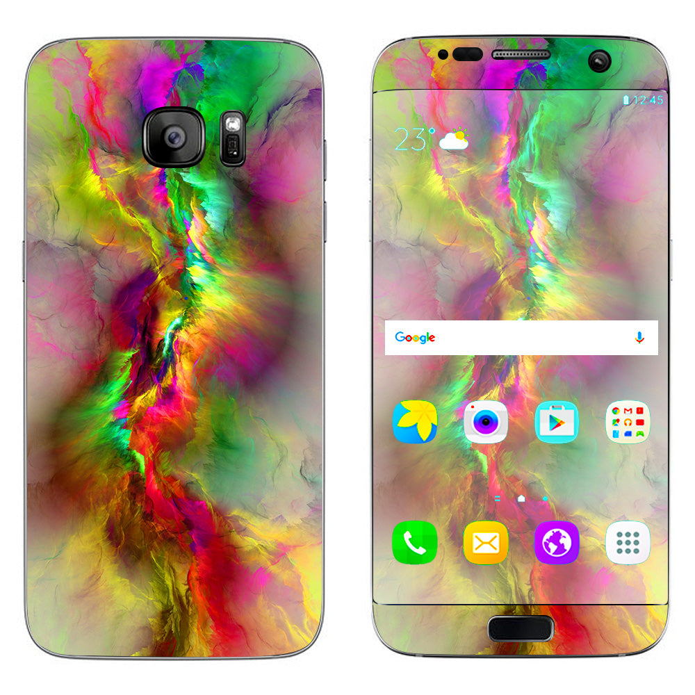  Color Explosion Colorful Design Samsung Galaxy S7 Edge Skin