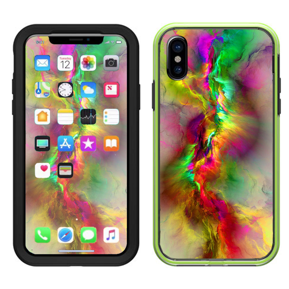  Color Explosion Colorful Design Lifeproof Slam Case iPhone X Skin