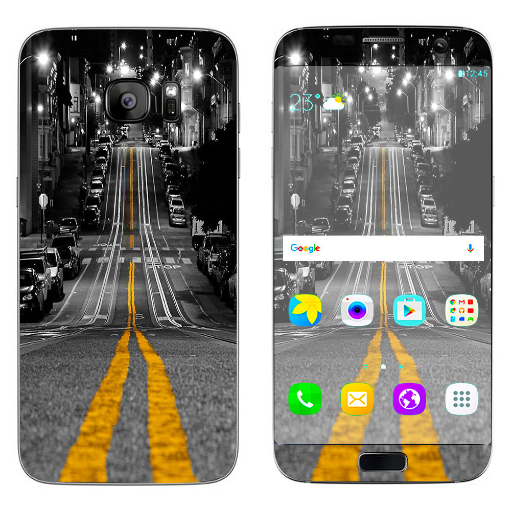  City Roads Downtown Streets Samsung Galaxy S7 Edge Skin