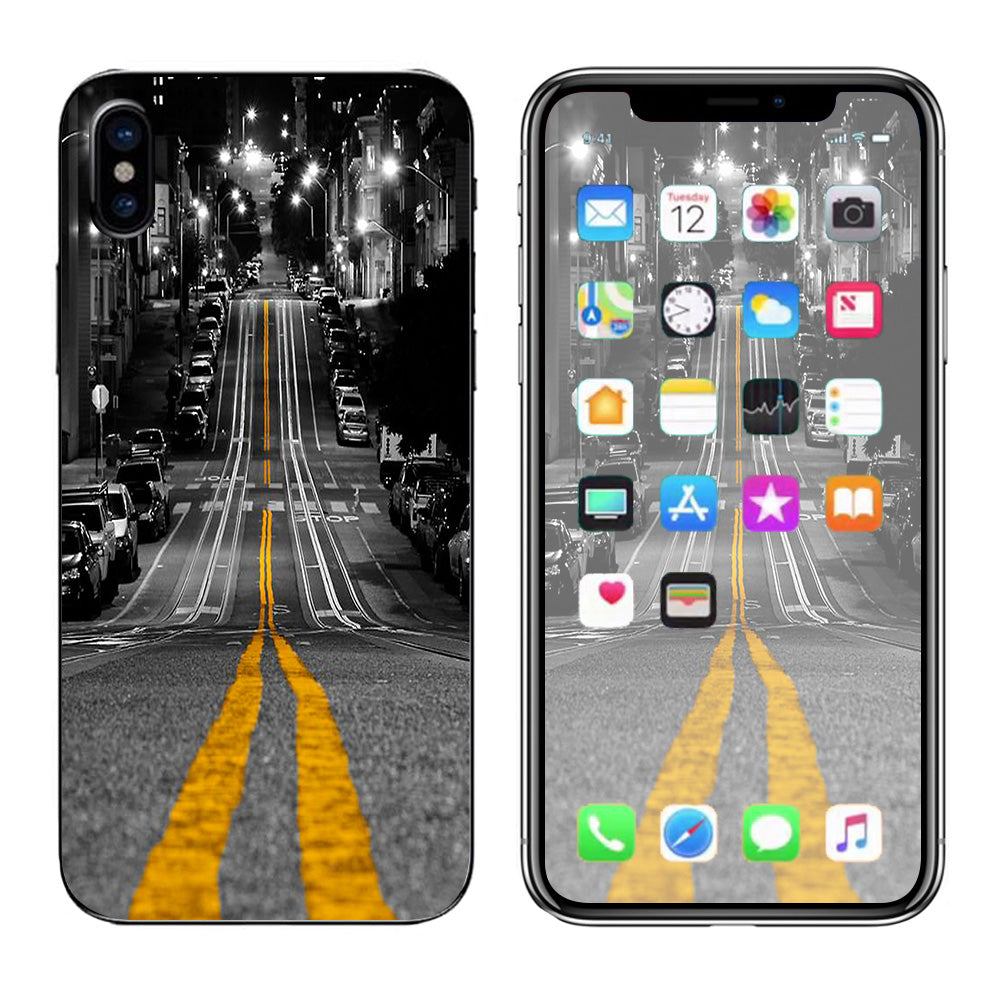  City Roads Downtown Streets Apple iPhone X Skin
