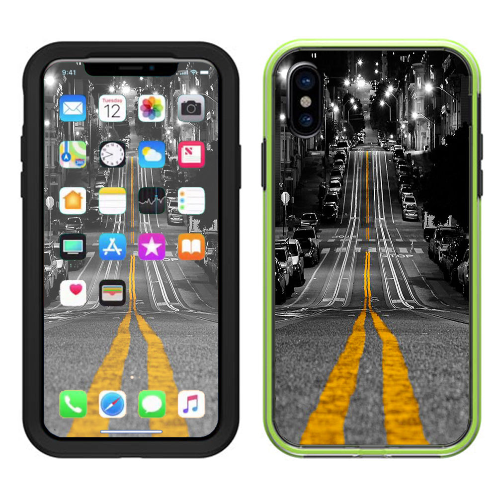  City Roads Downtown Streets Lifeproof Slam Case iPhone X Skin