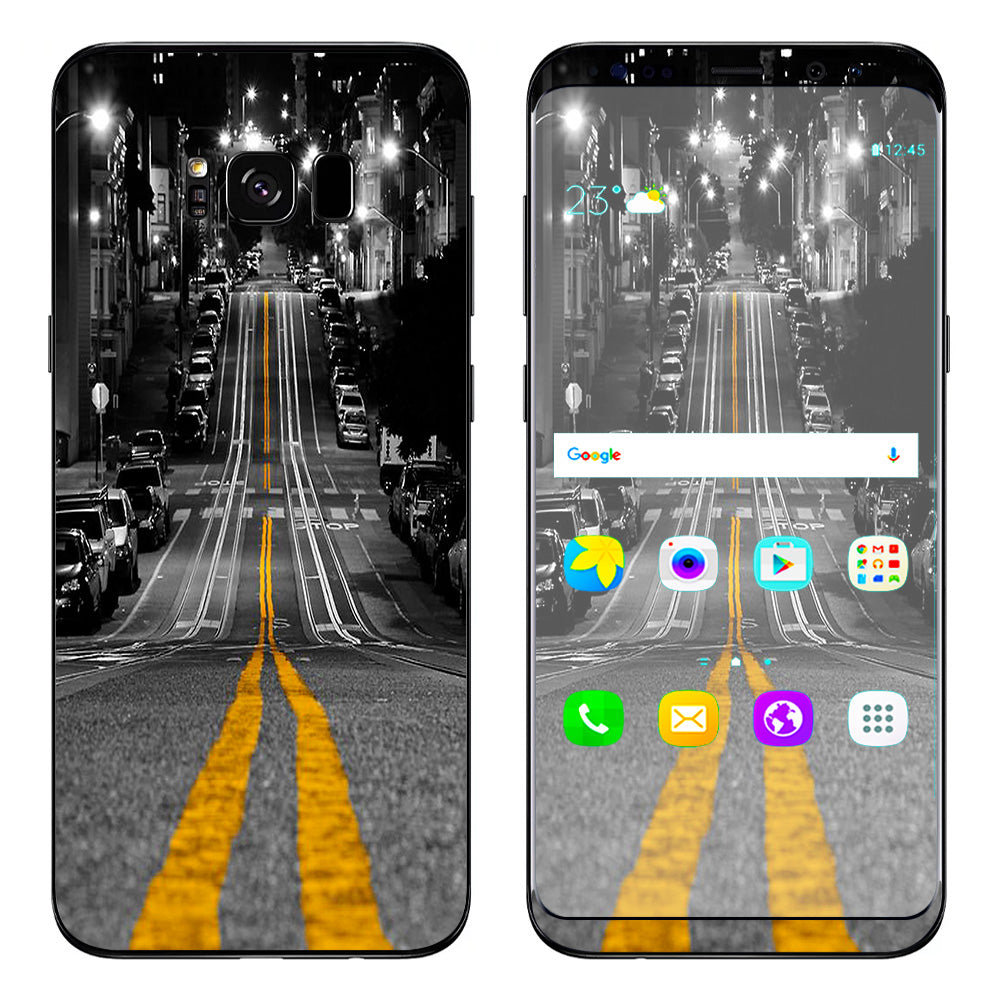  City Roads Downtown Streets Samsung Galaxy S8 Plus Skin