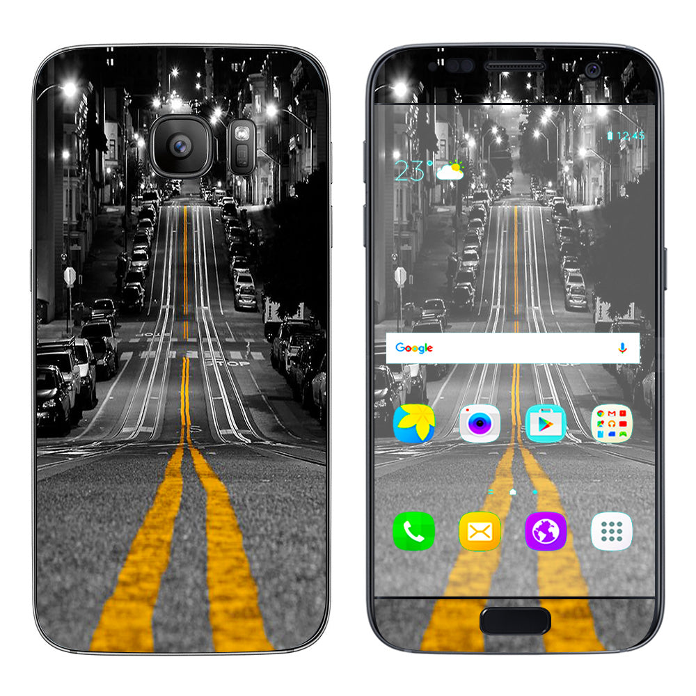  City Roads Downtown Streets Samsung Galaxy S7 Skin