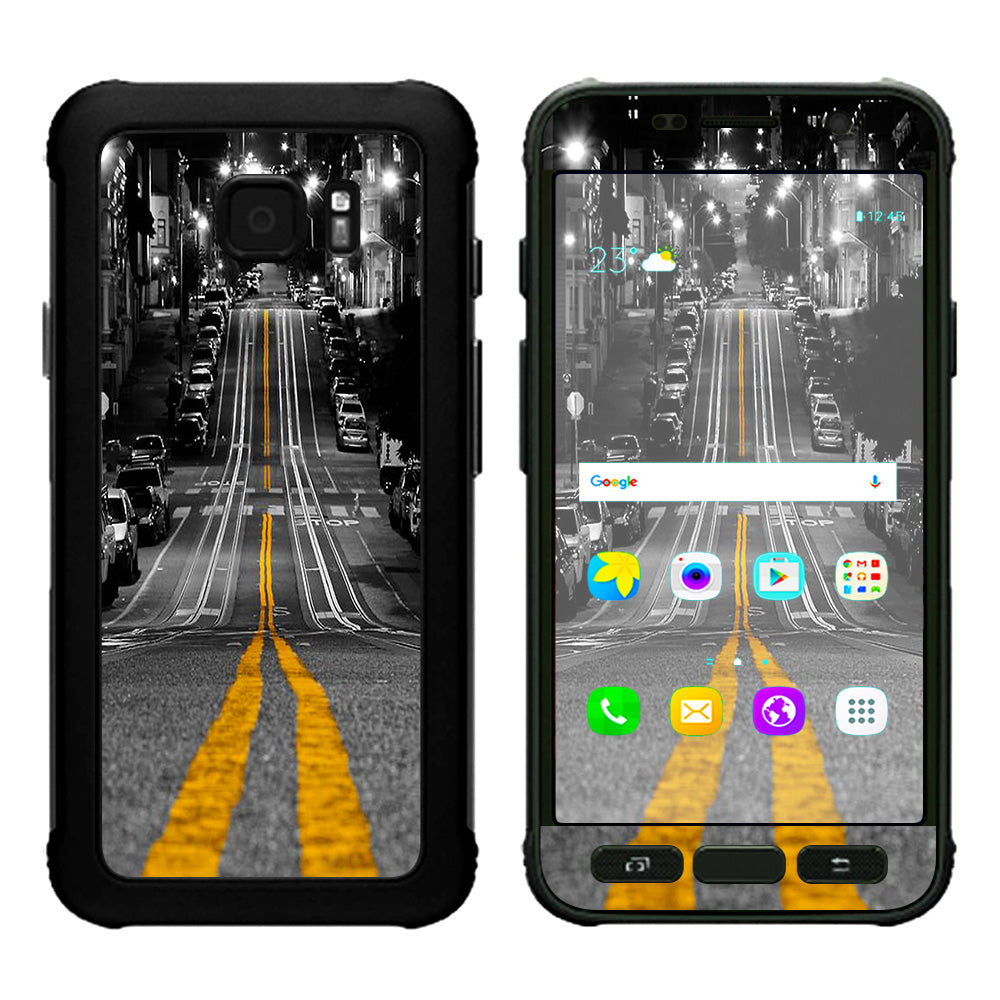  City Roads Downtown Streets Samsung Galaxy S7 Active Skin