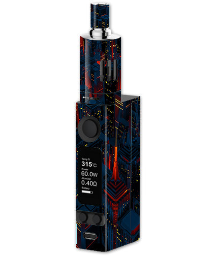  City Glow At Night Skyline View Joyetech Evic VTC Mini Skin