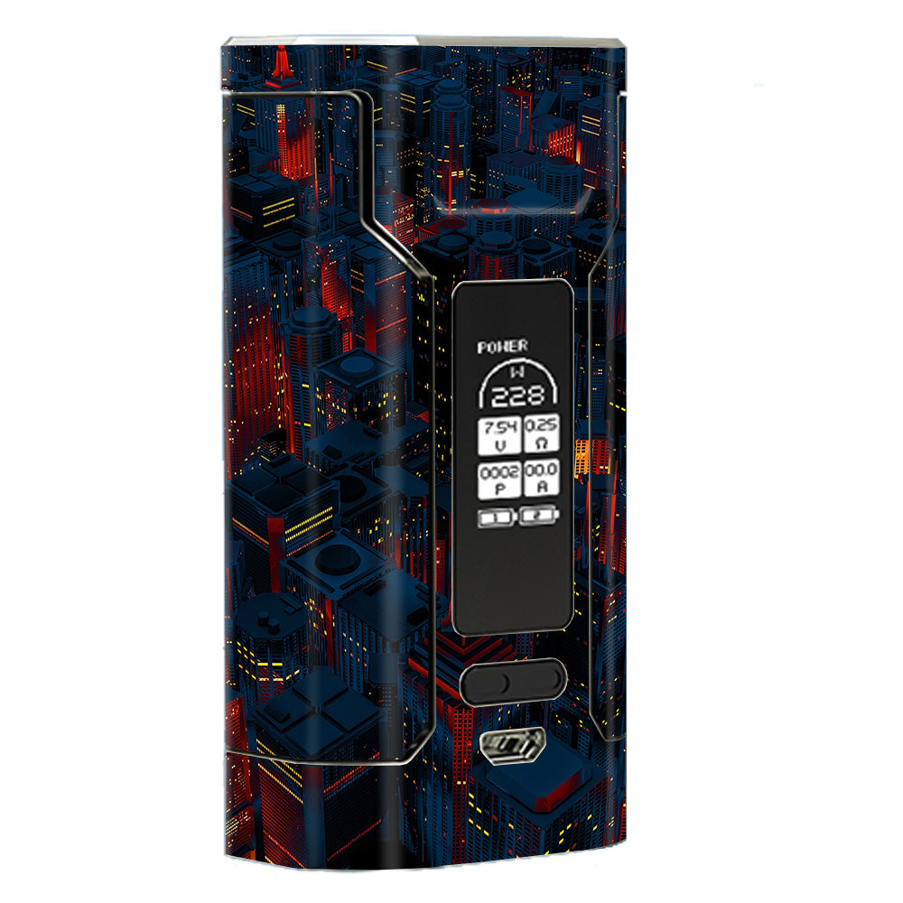  City Glow At Night Skyline View Wismec Predator 228 Skin