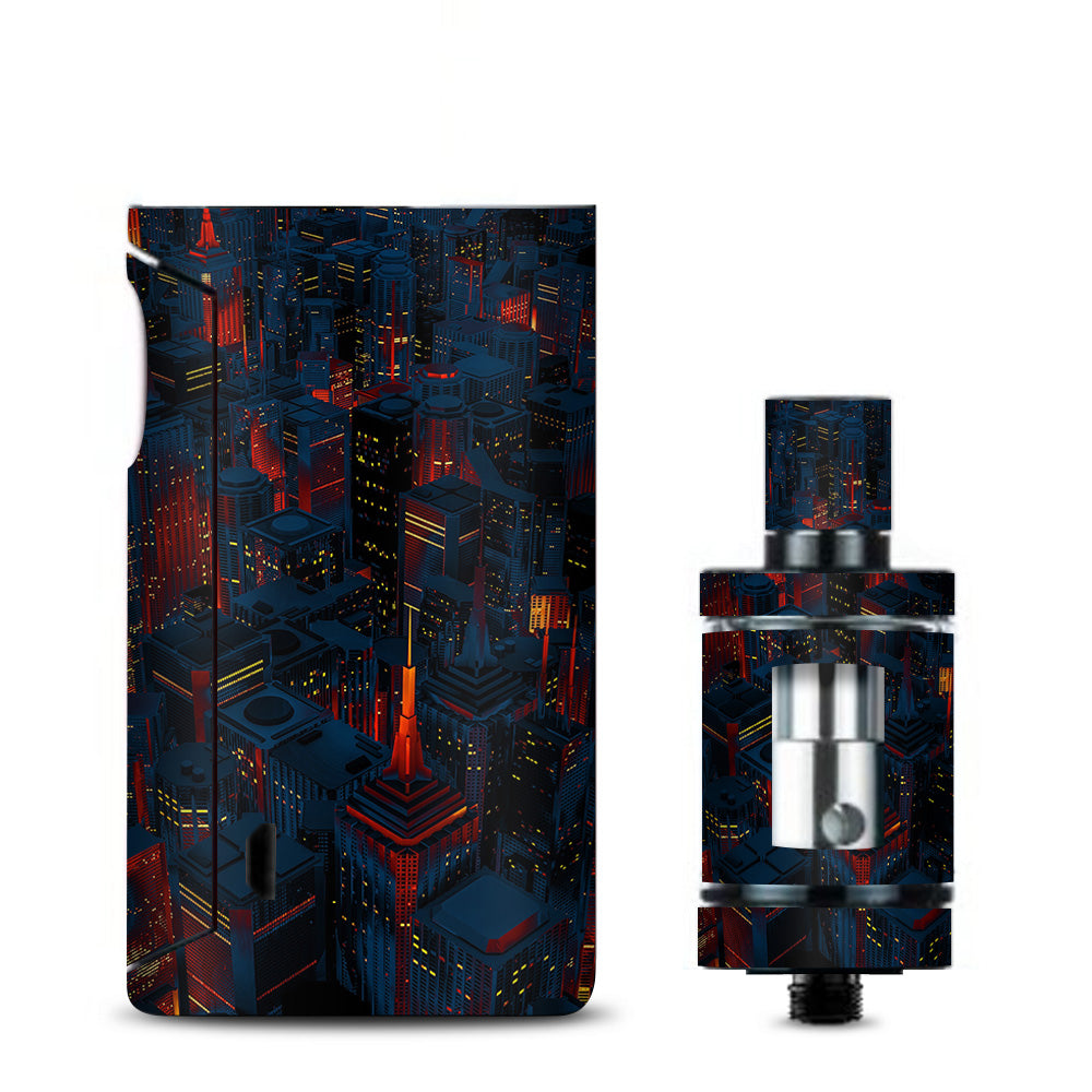  City Glow At Night Skyline View Vaporesso Drizzle Fit Skin