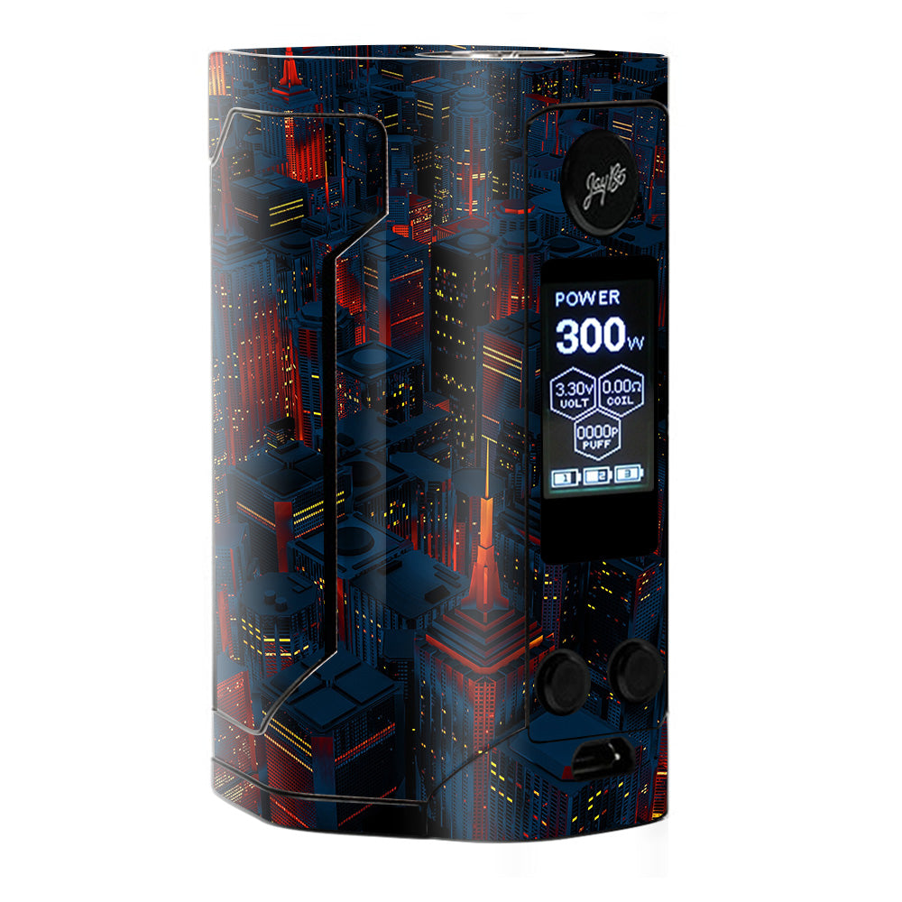  City Glow At Night Skyline View Wismec RX Gen 3 Skin