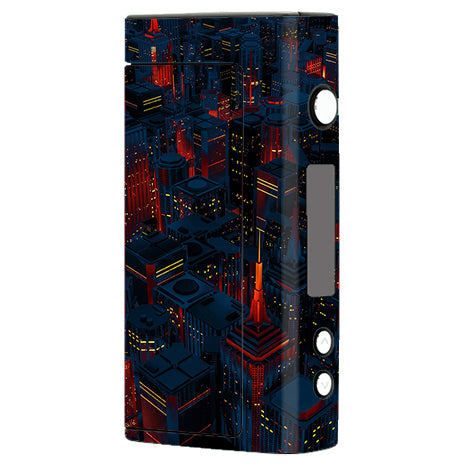  City Glow At Night Skyline View Sigelei Fuchai 200W Skin