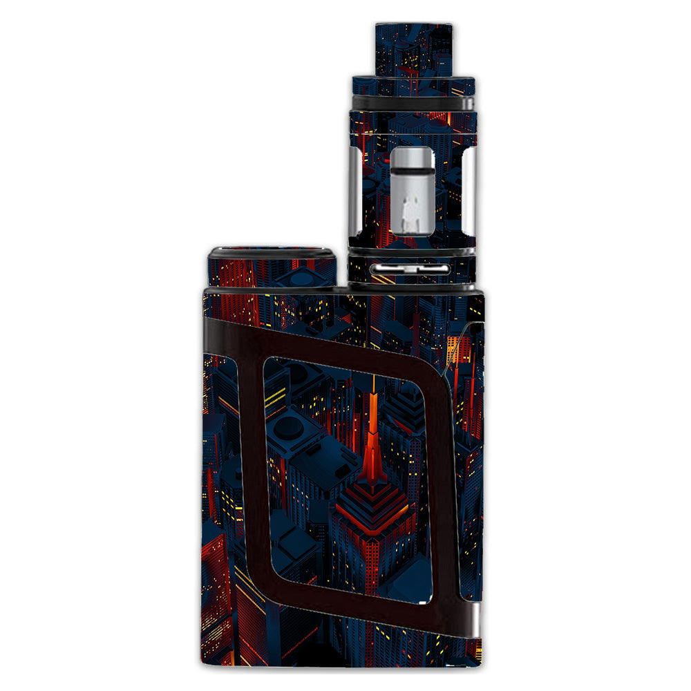  City Glow At Night Skyline View Smok Alien AL85 Skin