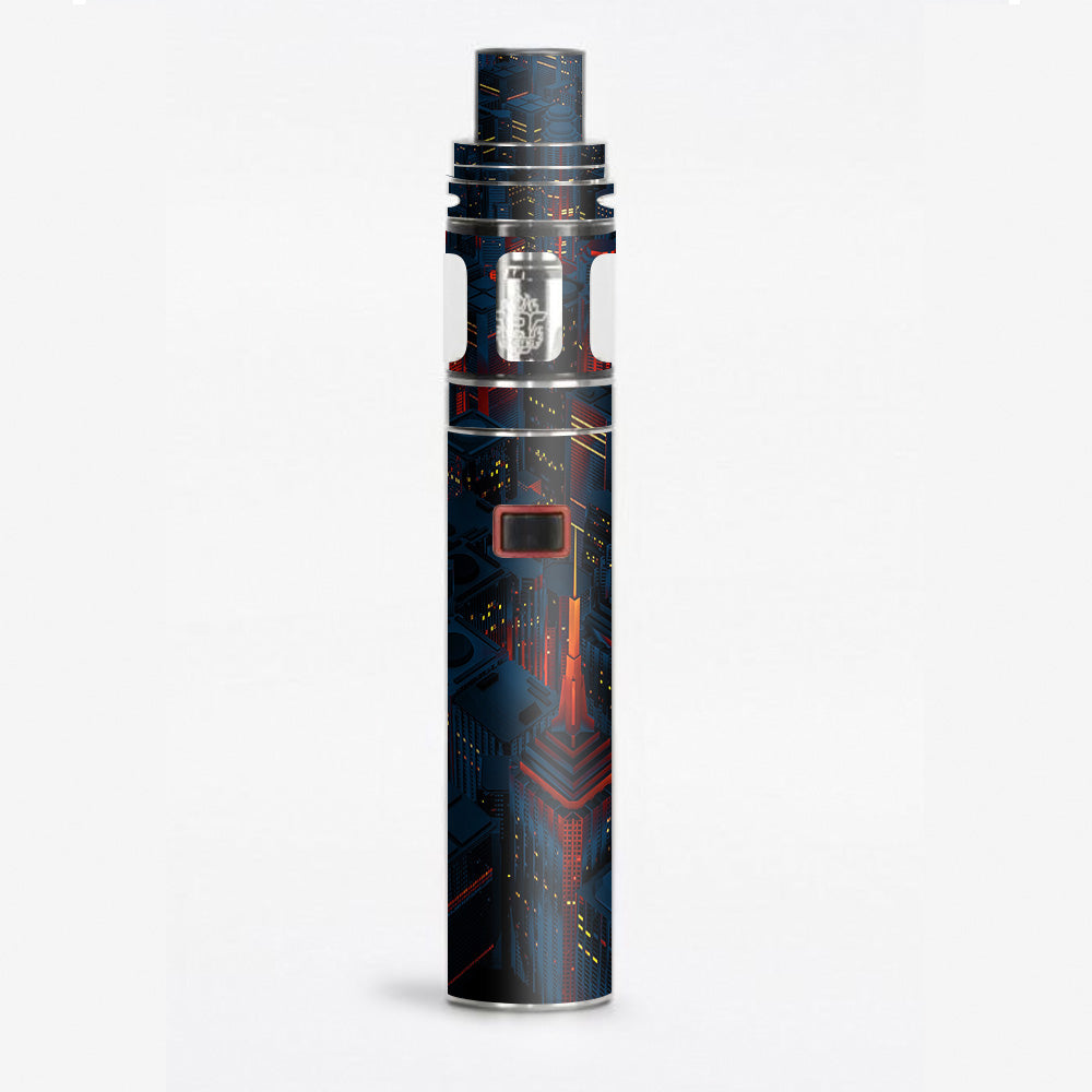  City Glow At Night Skyline View Smok Stick X8 Skin