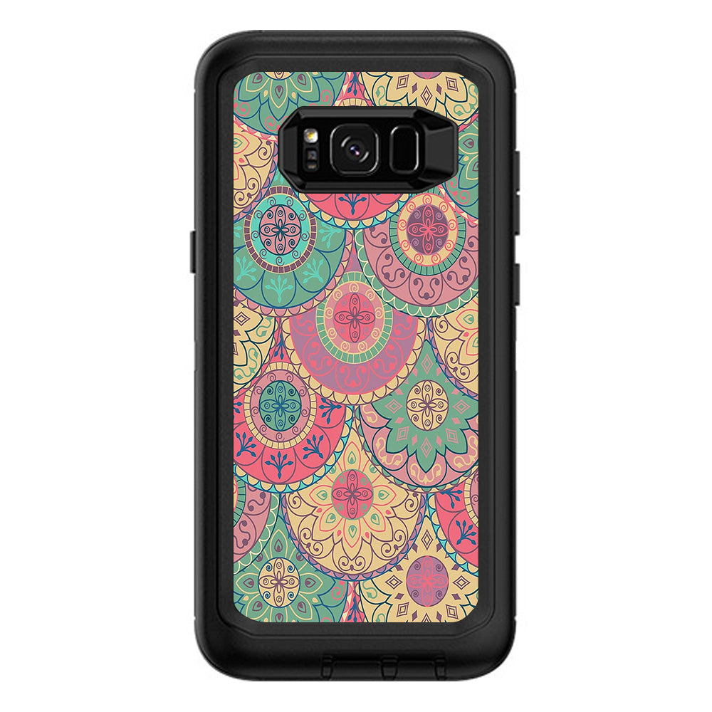  Circle Mandala Design Pattern Otterbox Defender Samsung Galaxy S8 Plus Skin