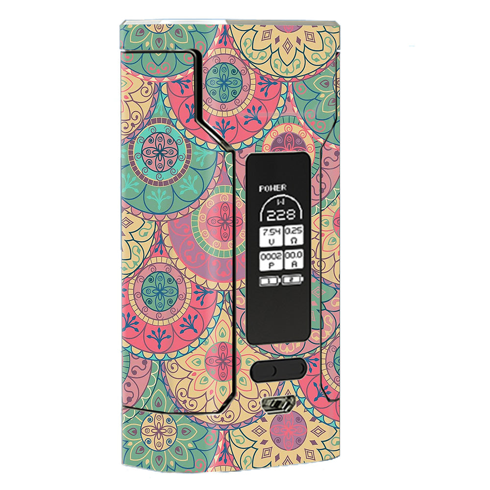  Circle Mandala Design Pattern Wismec Predator 228 Skin