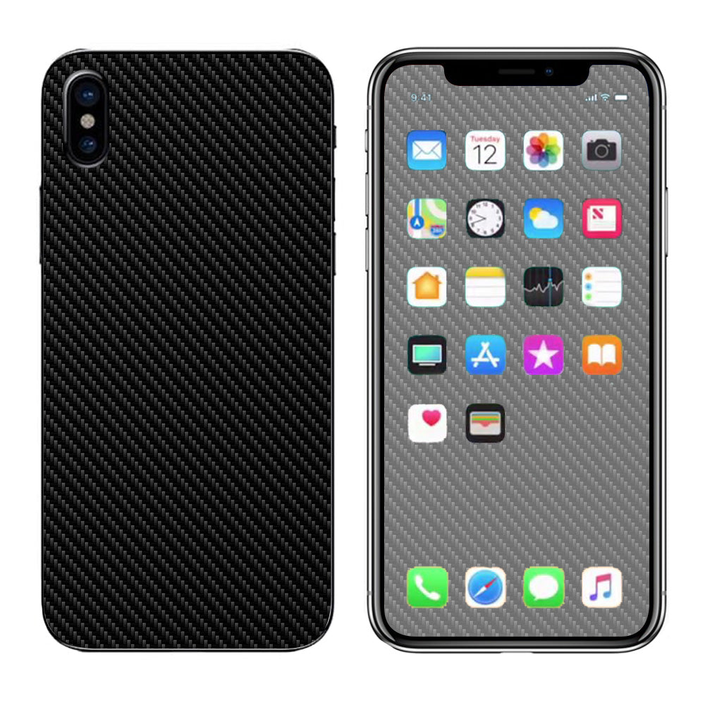  Carbon Fiber Carbon Fibre Graphite Apple iPhone X Skin