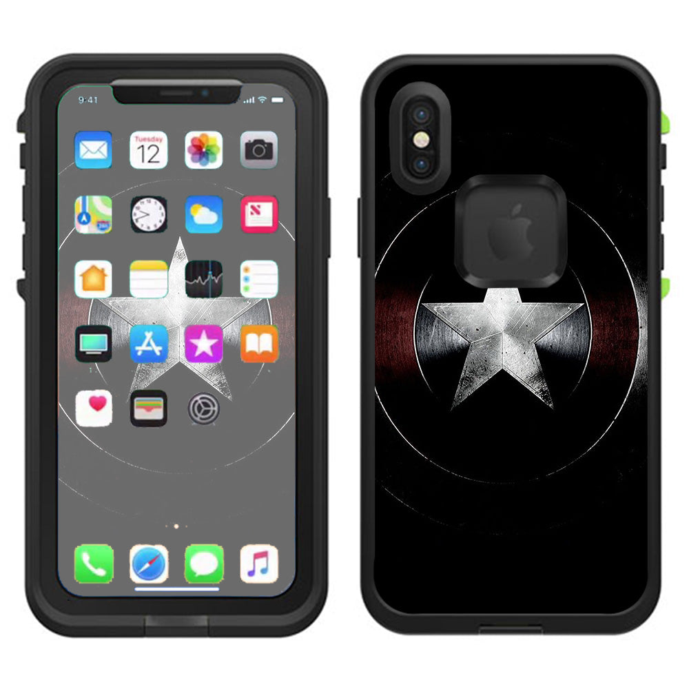  America Shield Lifeproof Fre Case iPhone X Skin