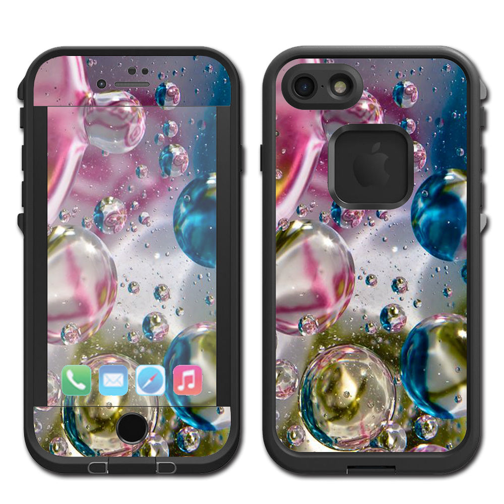  Bubblicious Water Bubbles Colors Lifeproof Fre iPhone 7 or iPhone 8 Skin