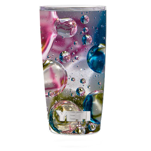  Bubblicious Water Bubbles Colors Yeti 20oz Rambler Tumbler Skin