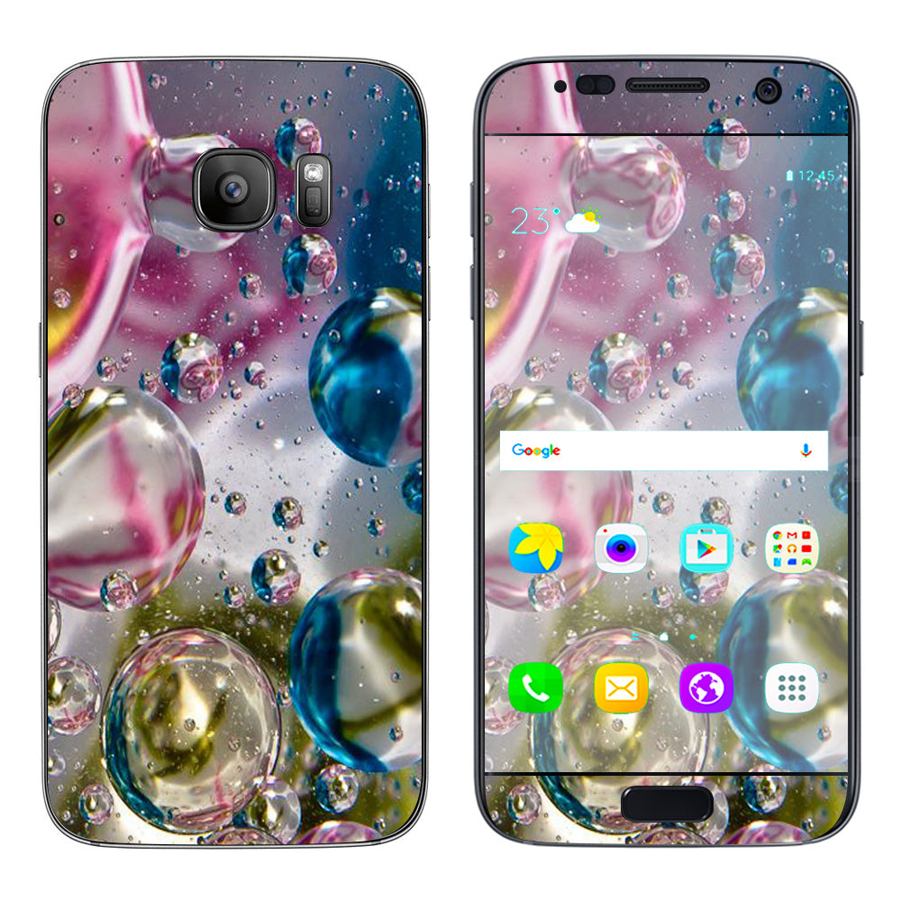  Bubblicious Water Bubbles Colors Samsung Galaxy S7 Skin