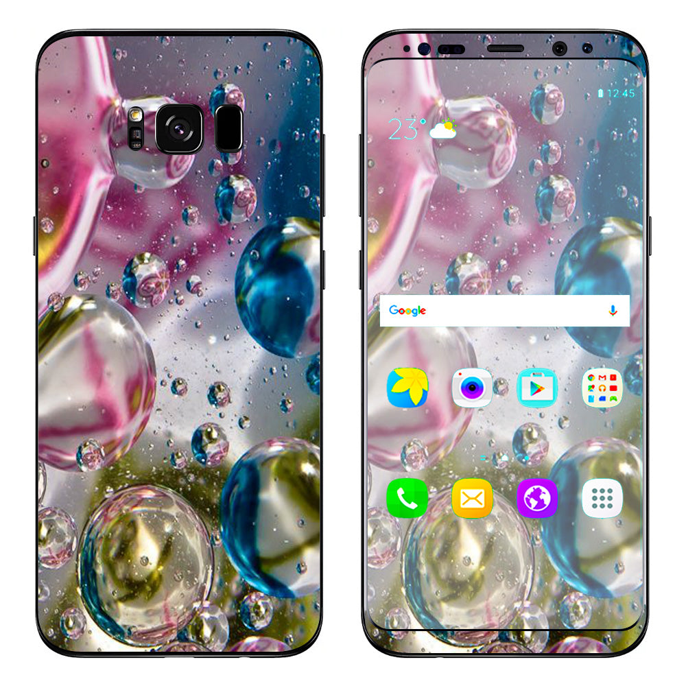  Bubblicious Water Bubbles Colors Samsung Galaxy S8 Skin