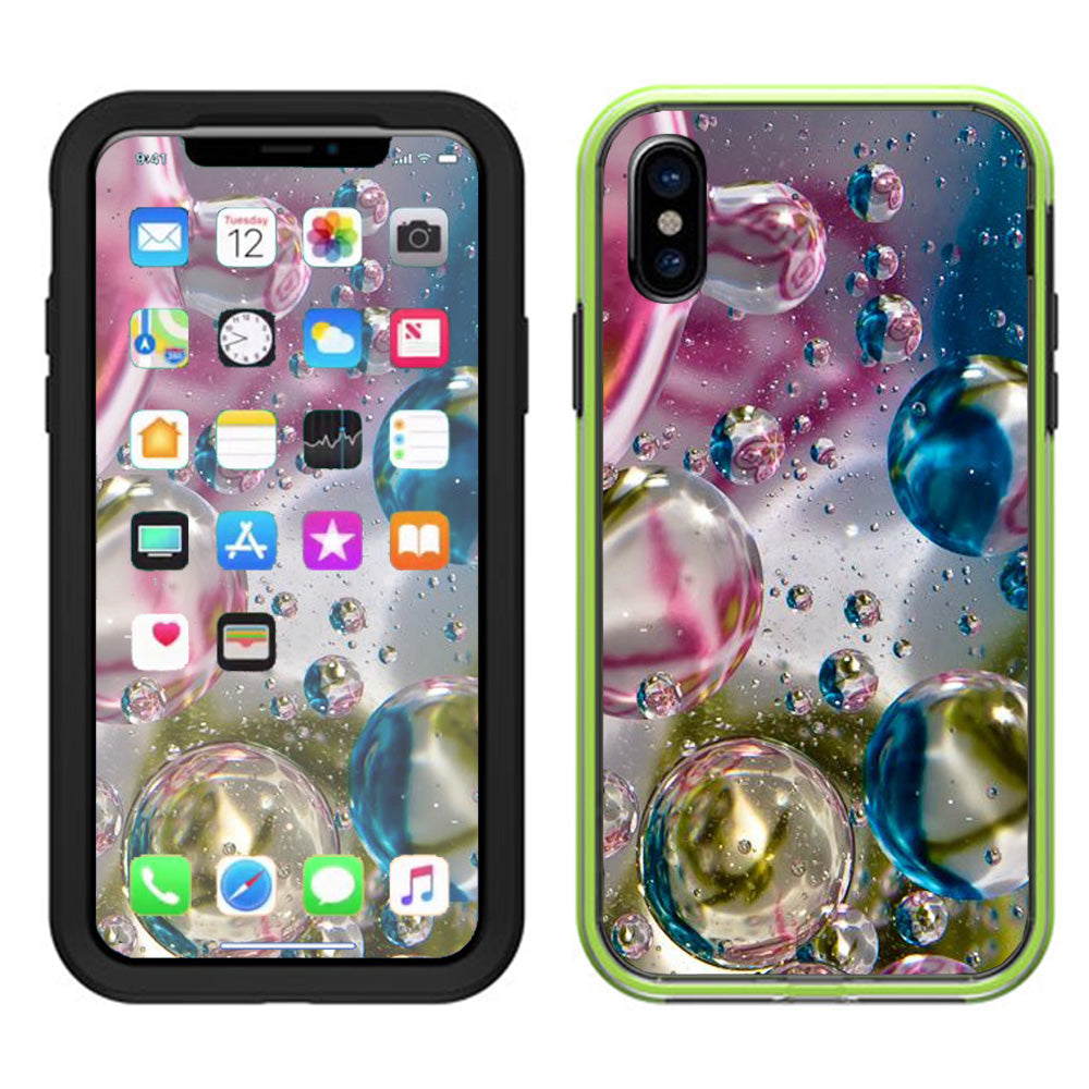  Bubblicious Water Bubbles Colors Lifeproof Slam Case iPhone X Skin