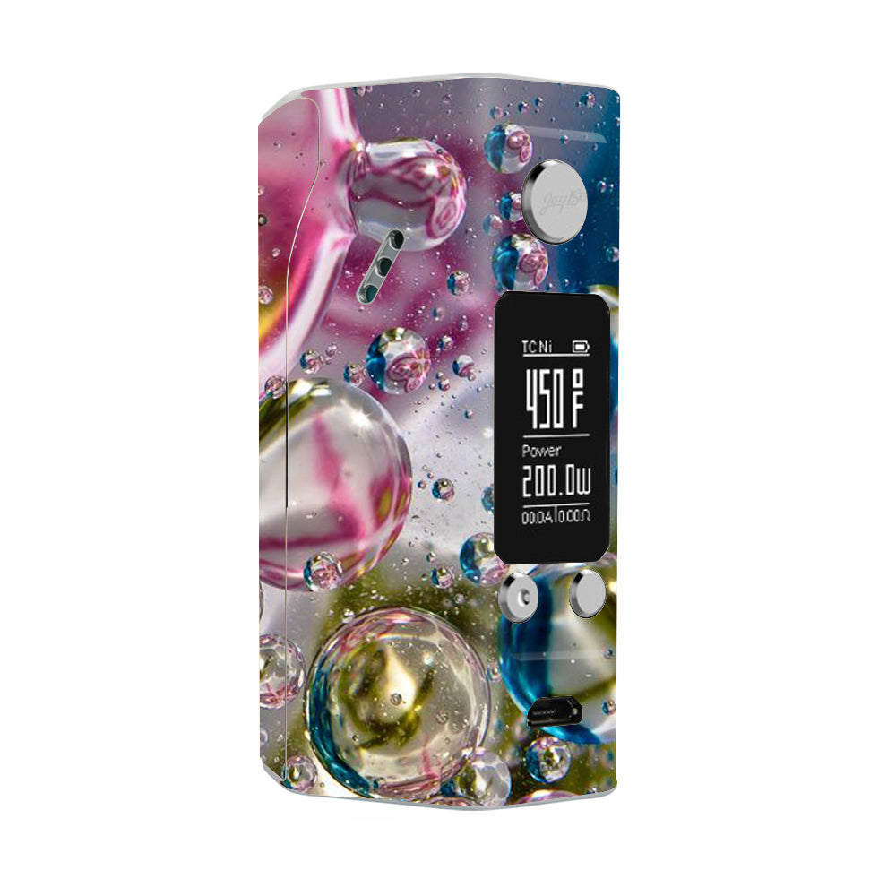  Bubblicious Water Bubbles Colors Wismec Reuleaux RX200S Skin