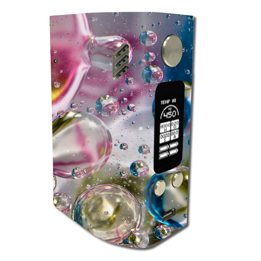  Bubblicious Water Bubbles Colors Wismec Reuleaux RX300 Skin