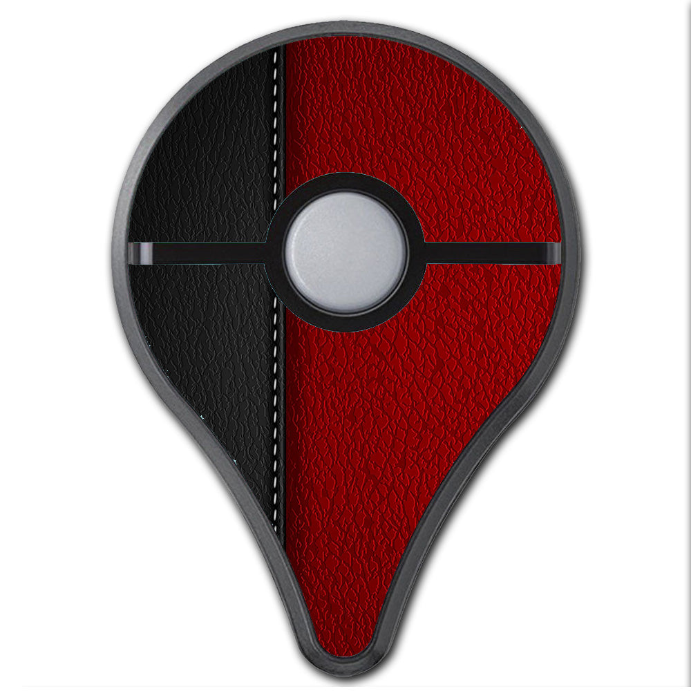  Black And Red Leather Pattern Pokemon Go Plus Skin