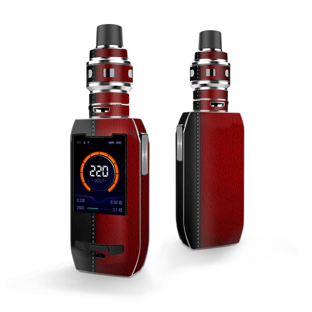  Black And Red Leather Pattern Vaporesso Polar 220w Skin