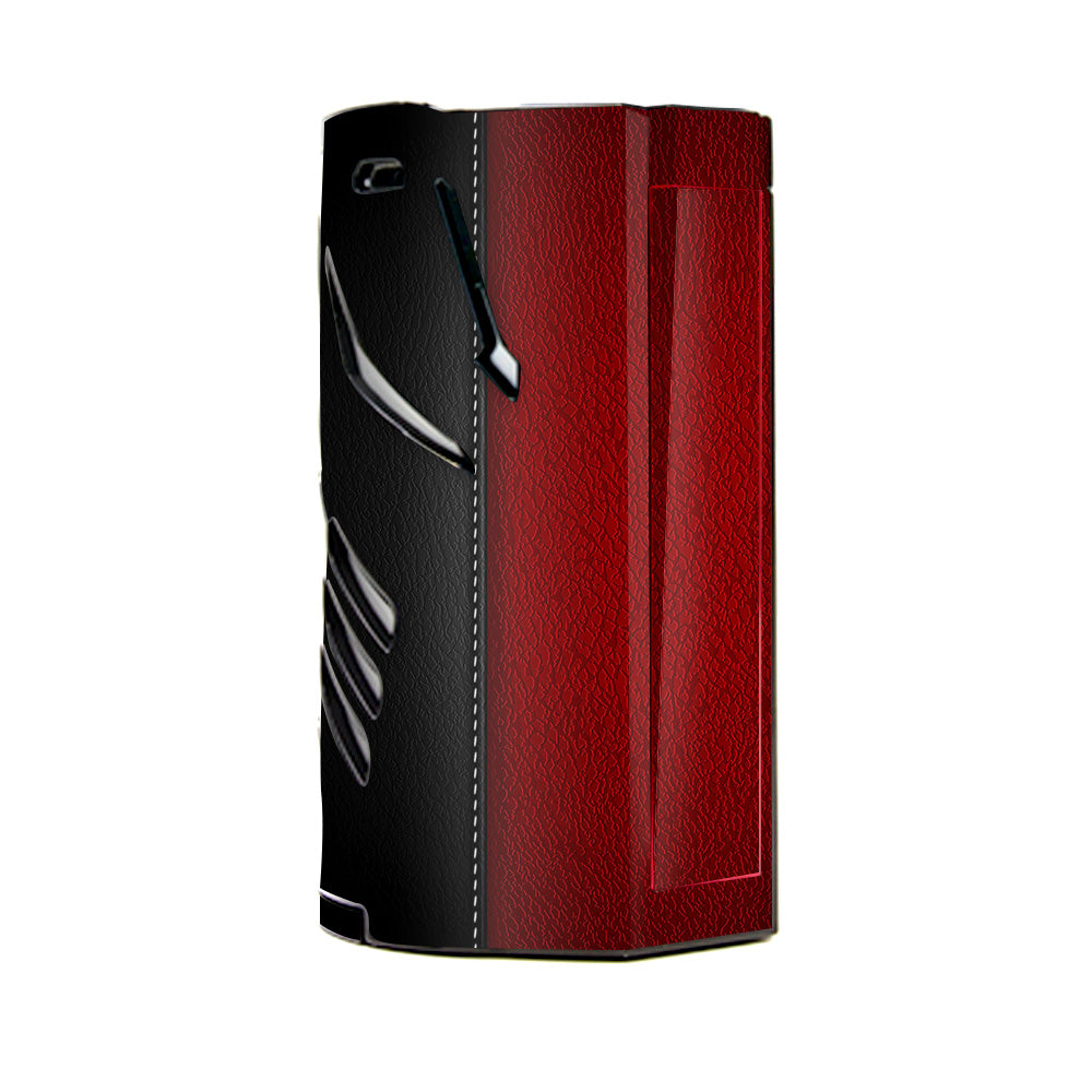  Black And Red Leather Pattern T-Priv 3 Smok Skin