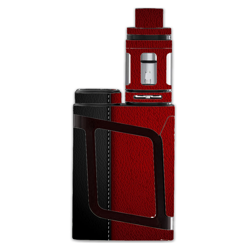  Black And Red Leather Pattern Smok Alien AL85 Skin