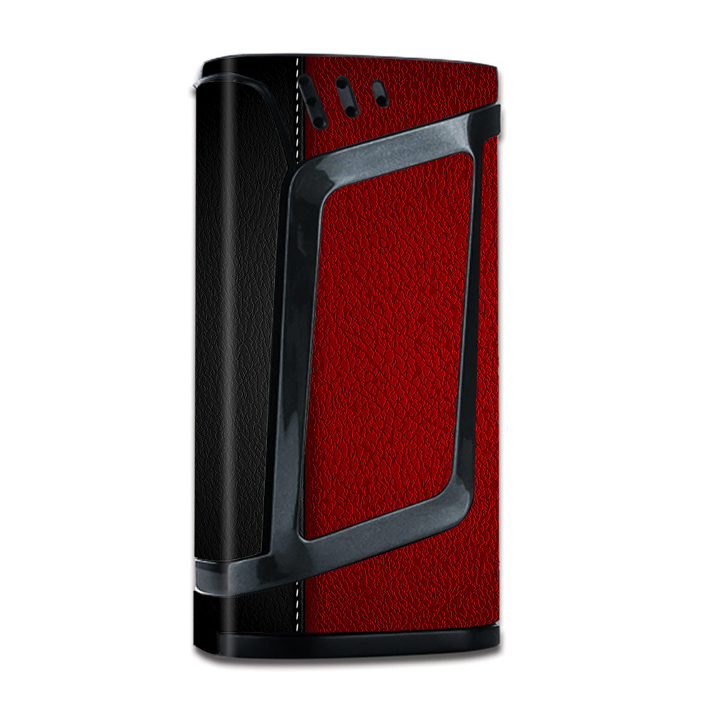  Black And Red Leather Pattern Smok Alien 220W Skin