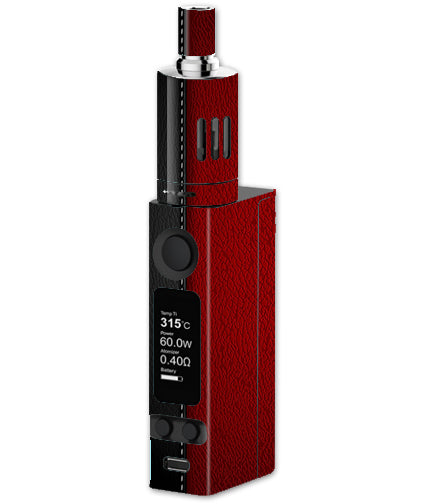 Black And Red Leather Pattern Joyetech Evic VTC Mini Skin