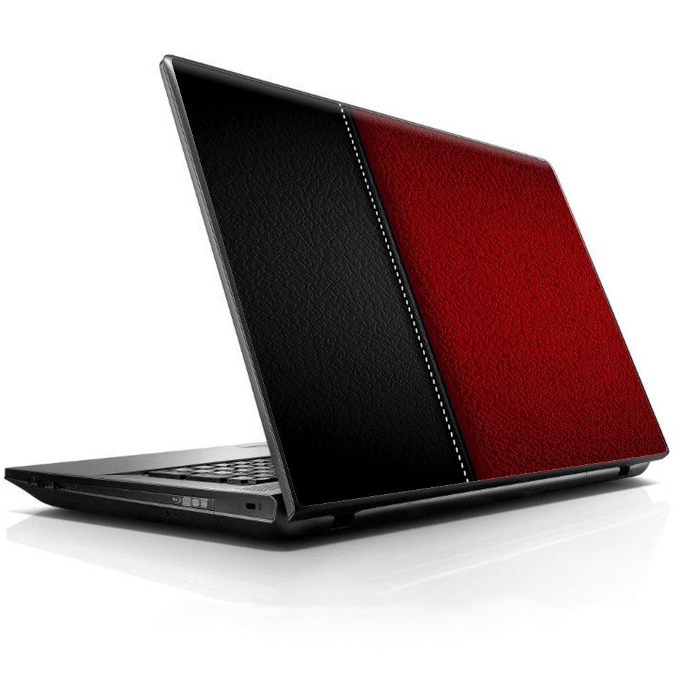  Black And Red Leather Pattern Universal 13 to 16 inch wide laptop Skin