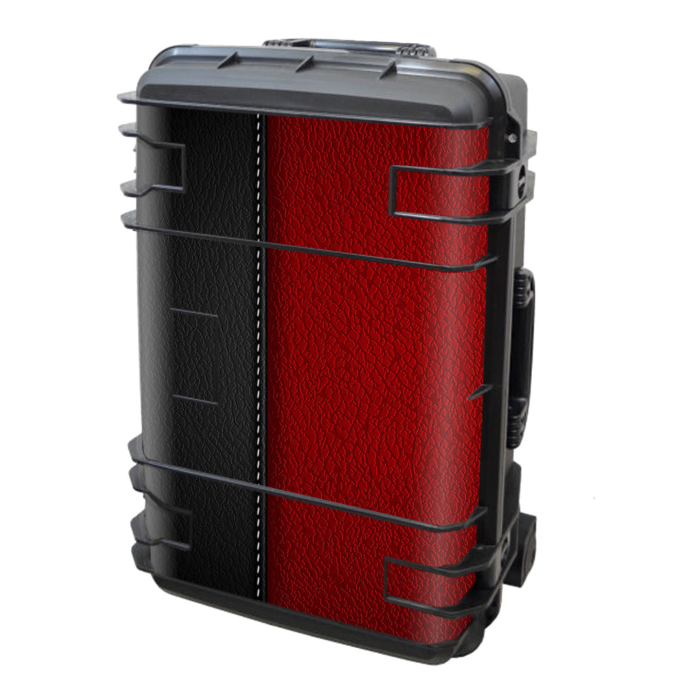  Black And Red Leather Pattern Seahorse Case Se-920 Skin