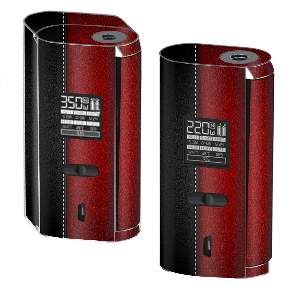  Black And Red Leather Pattern Smok GX2/4 350w Skin
