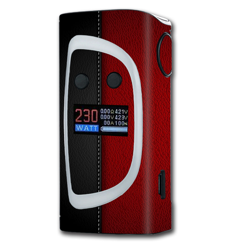  Black And Red Leather Pattern Sigelei Kaos Spectrum Skin