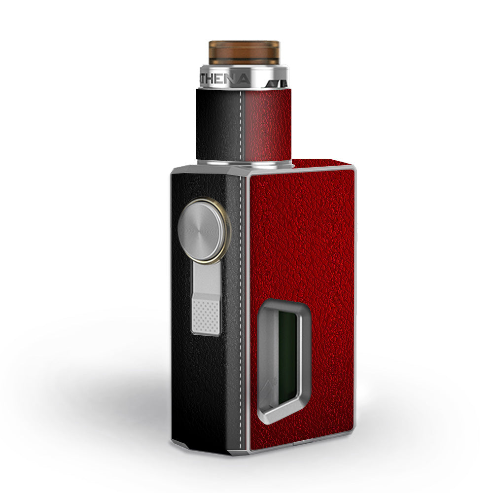  Black And Red Leather Pattern Geekvape Athena Squonk Skin