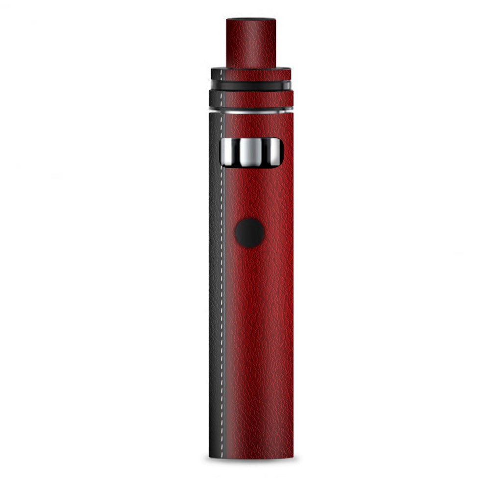  Black And Red Leather Pattern Smok Stick AIO Skin
