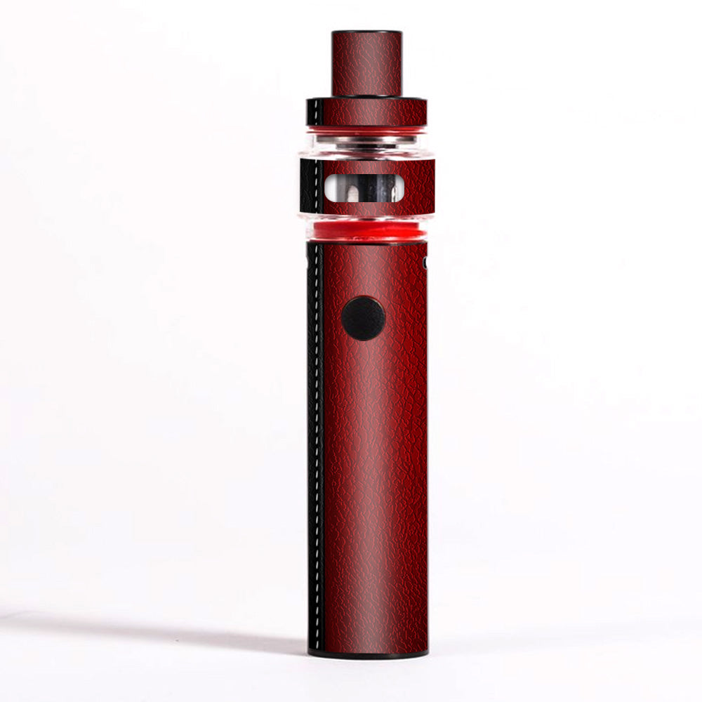  Black And Red Leather Pattern Smok Pen 22 Light Edition Skin