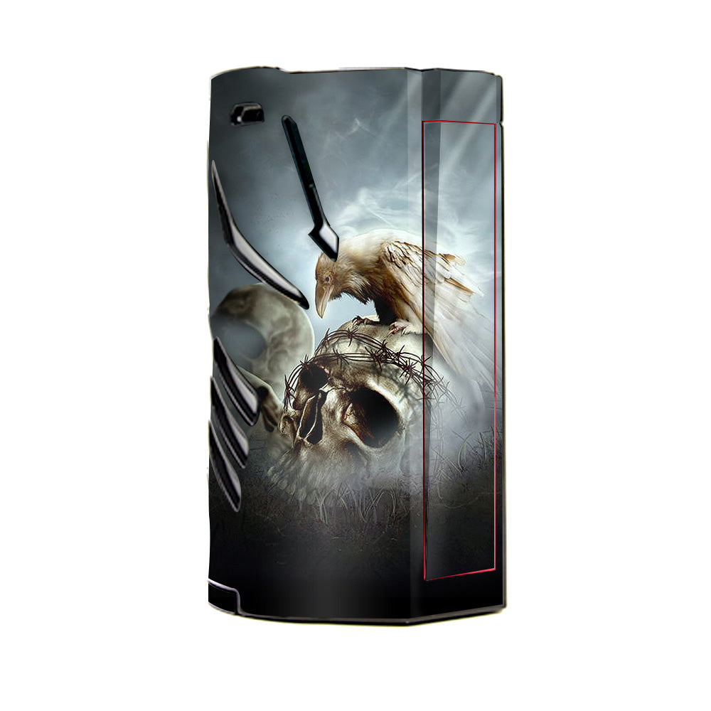  Skull Barbed Wire White Ravens T-Priv 3 Smok Skin
