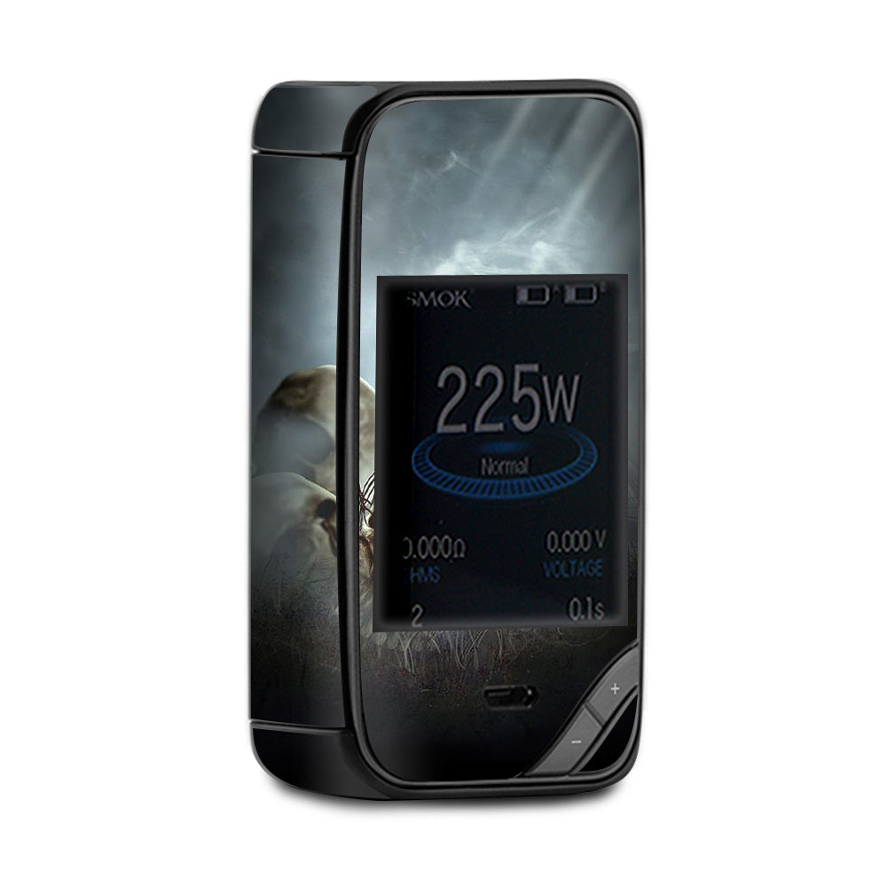  Skull Barbed Wire White Ravens X-Priv Smok Skin