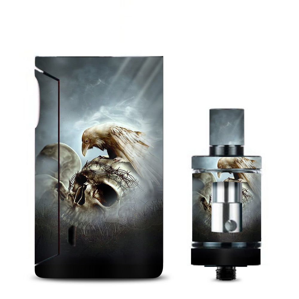  Skull Barbed Wire White Ravens Vaporesso Drizzle Fit Skin