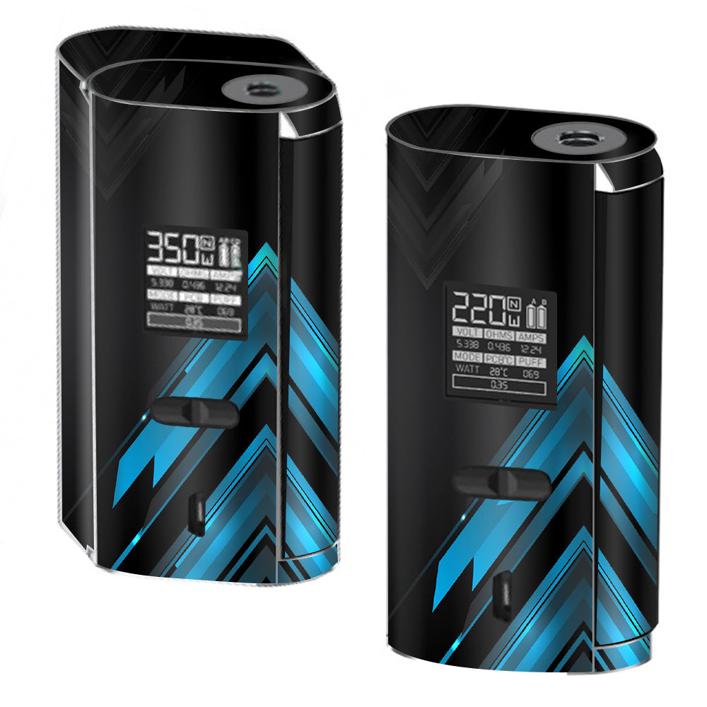  Black Blue Sharp Design Edge Smok GX2/4 350w Skin