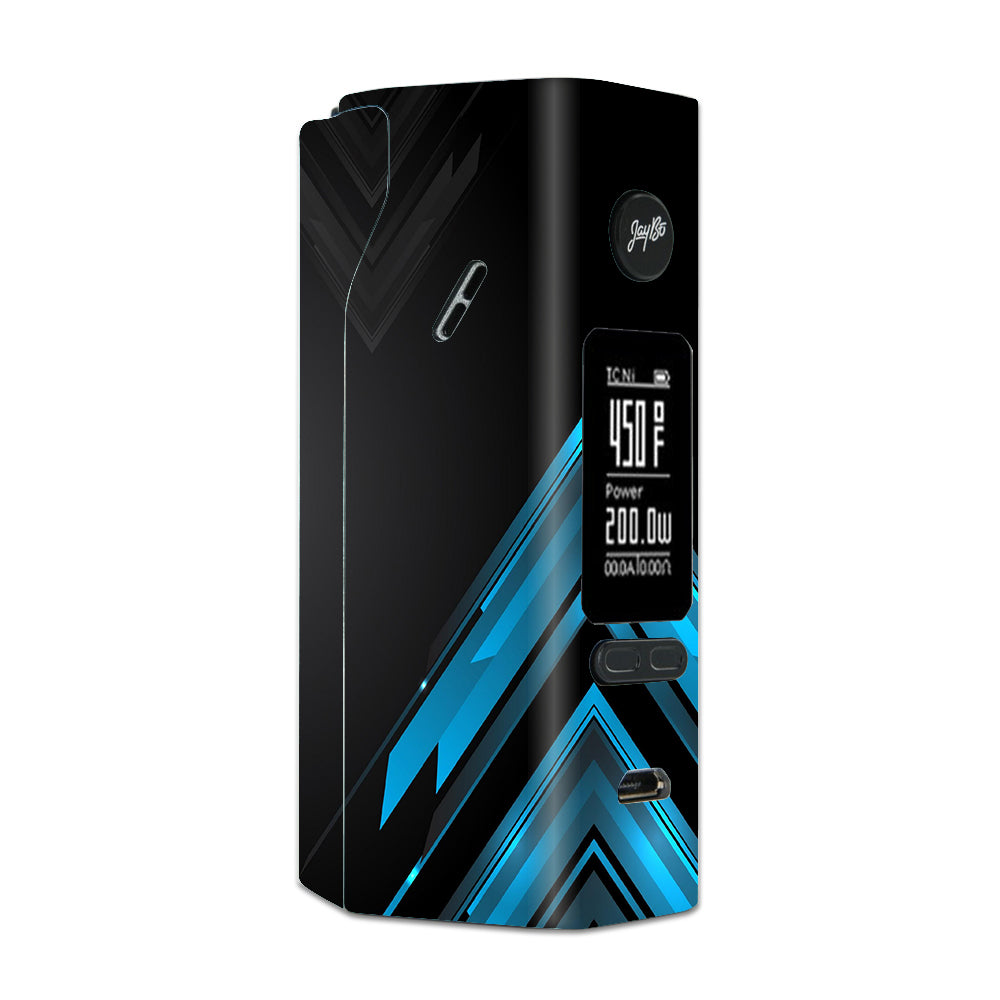  Black Blue Sharp Design Edge Wismec Reuleaux RX 2/3 combo kit Skin