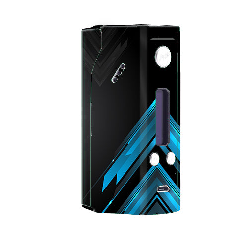 Black Blue Sharp Design Edge Wismec Reuleaux RX200  Skin