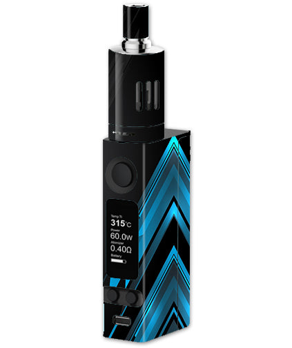  Black Blue Sharp Design Edge Joyetech Evic VTC Mini Skin