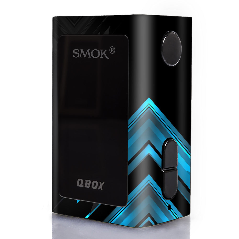  Black Blue Sharp Design Edge Smok Q-Box Skin