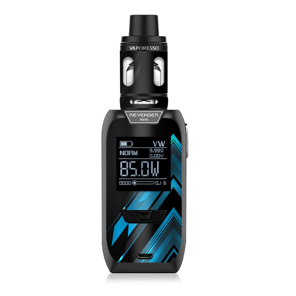 Black Blue Sharp Design Edge Vaporesso Revenger Mini 85w Skin