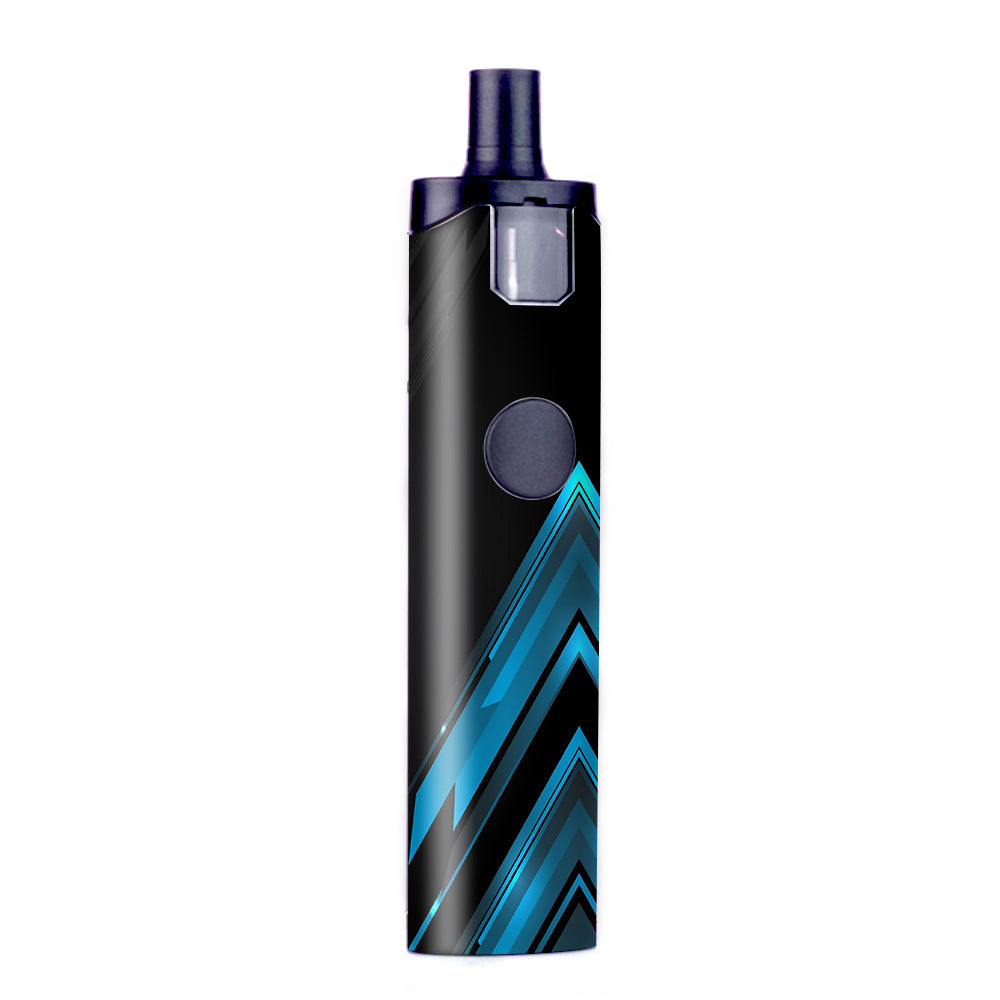  Black Blue Sharp Design Edge Wismec Motiv Pod Skin